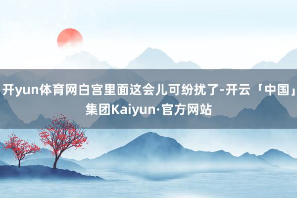 开yun体育网白宫里面这会儿可纷扰了-开云「中国」集团Kaiyun·官方网站