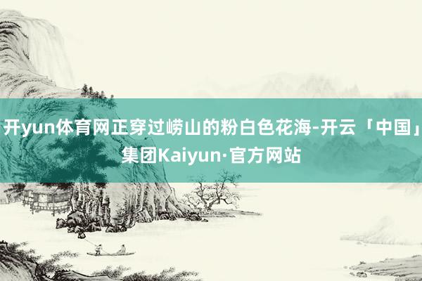 开yun体育网正穿过崂山的粉白色花海-开云「中国」集团Kaiyun·官方网站