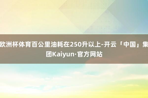 欧洲杯体育百公里油耗在250升以上-开云「中国」集团Kaiyun·官方网站